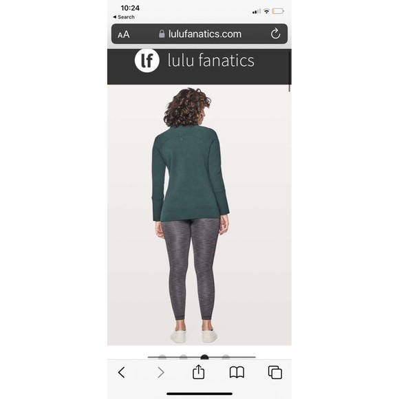 LULULEMON Sweatshirt Womens 4 Blue Teal To You Tunic Submarine Turtleneck - Picture 9 of 10